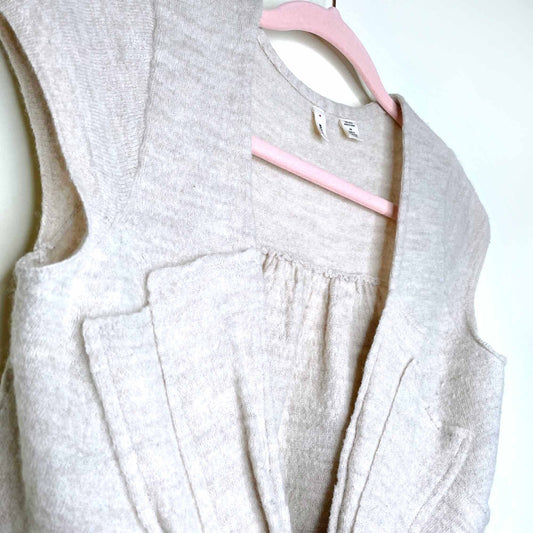 moth soaring beams bow cap sleeve cardigan sweater - size xs