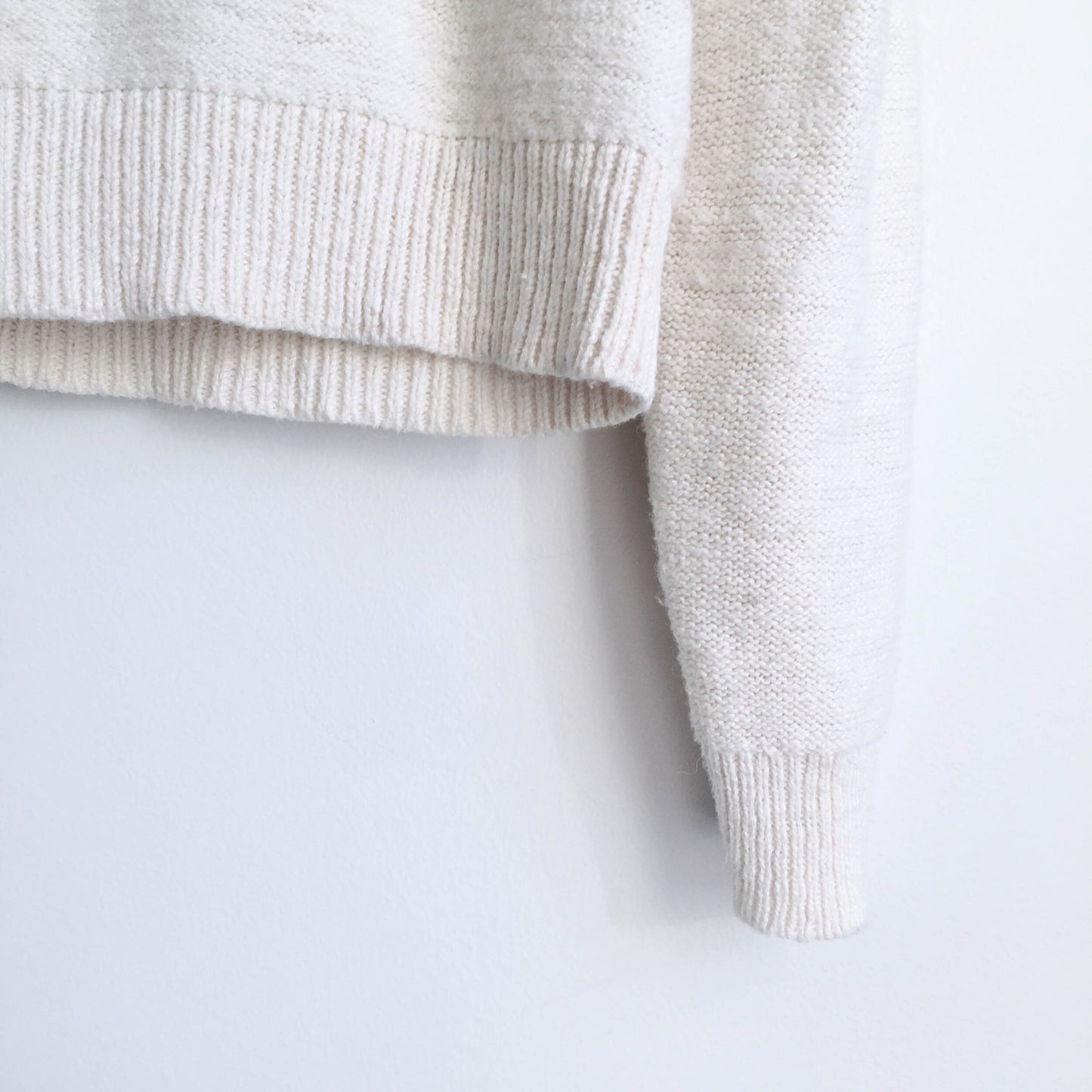 Moth Bramble mixed knit fringe sweater - size Small