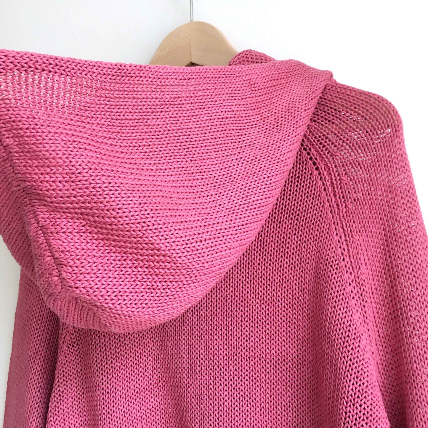 Anthropologie Moth linen zip pom pom hoodie - size Large