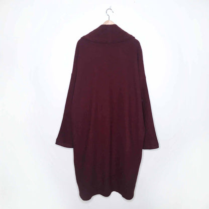 Moth Windsor boiled wool sweater cocoon coat - size xl