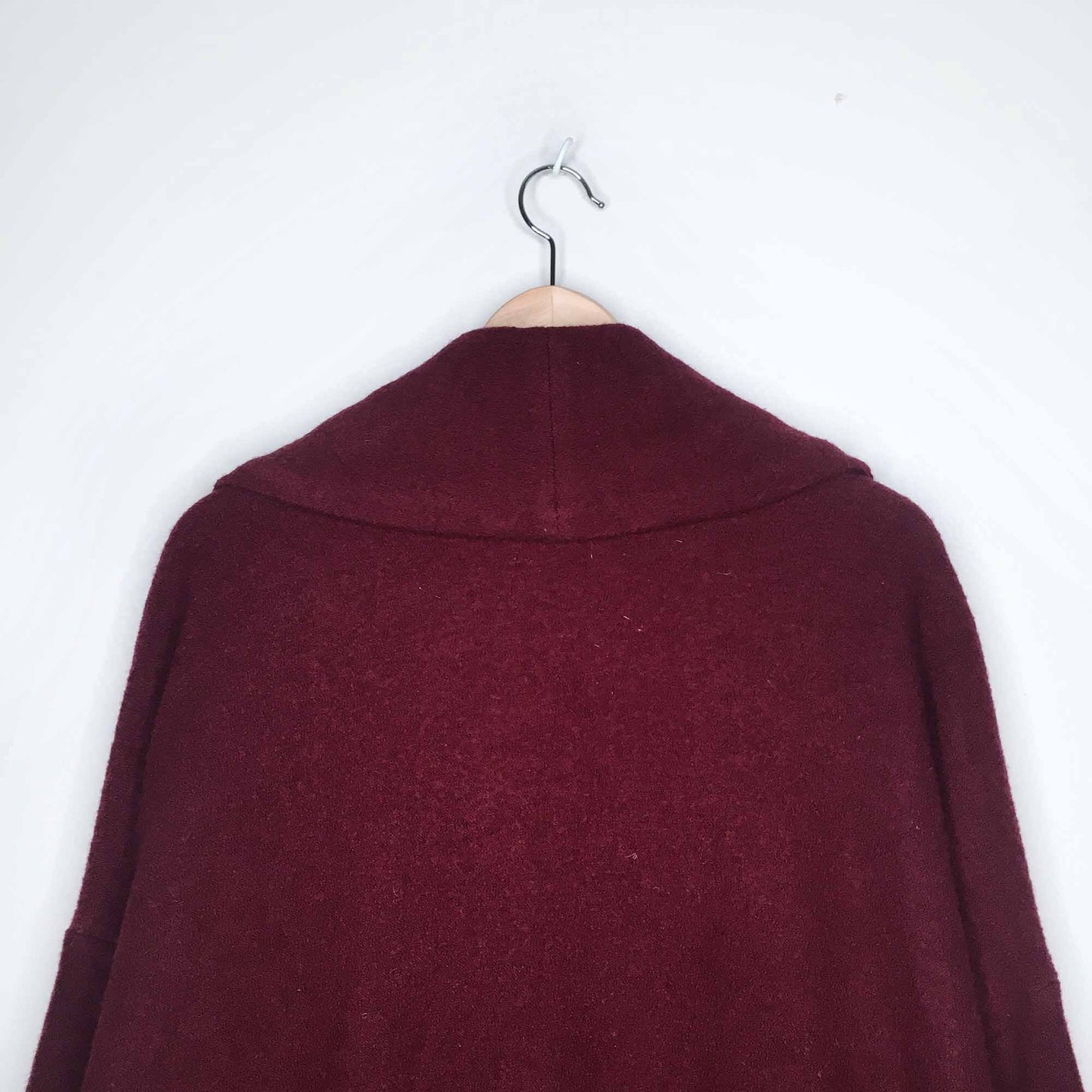 Moth Windsor boiled wool sweater cocoon coat - size xl