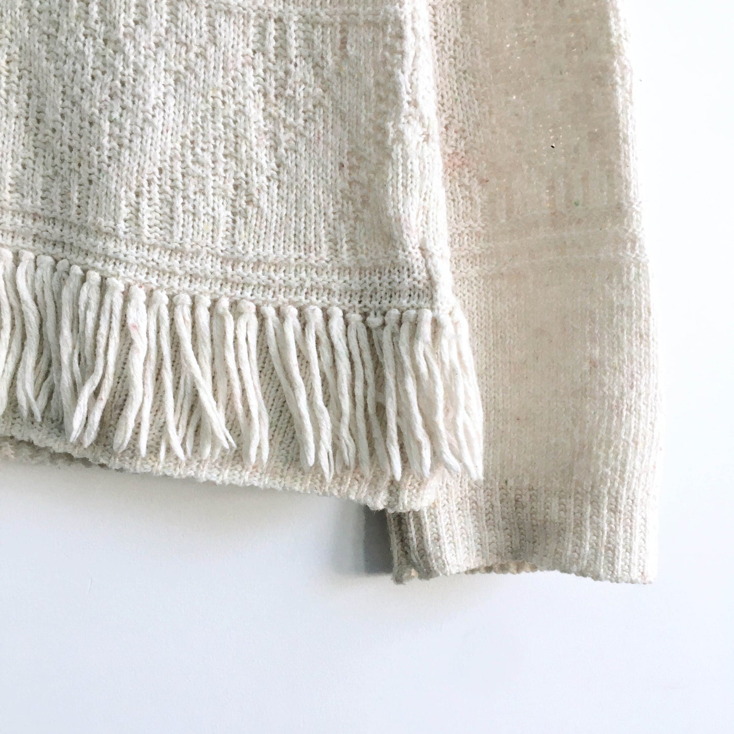 Moth fringe hem sweater - size Medium