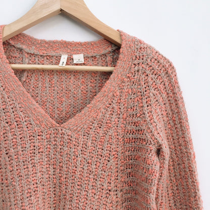 Moth zipped stitch pullover - size xs