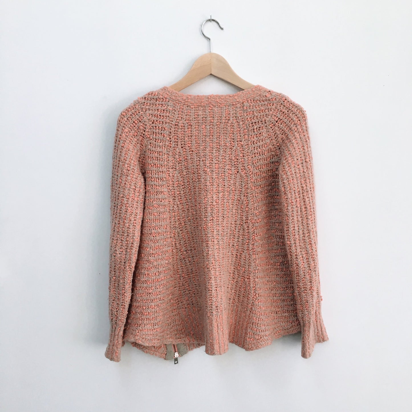 Moth zipped stitch pullover - size xs