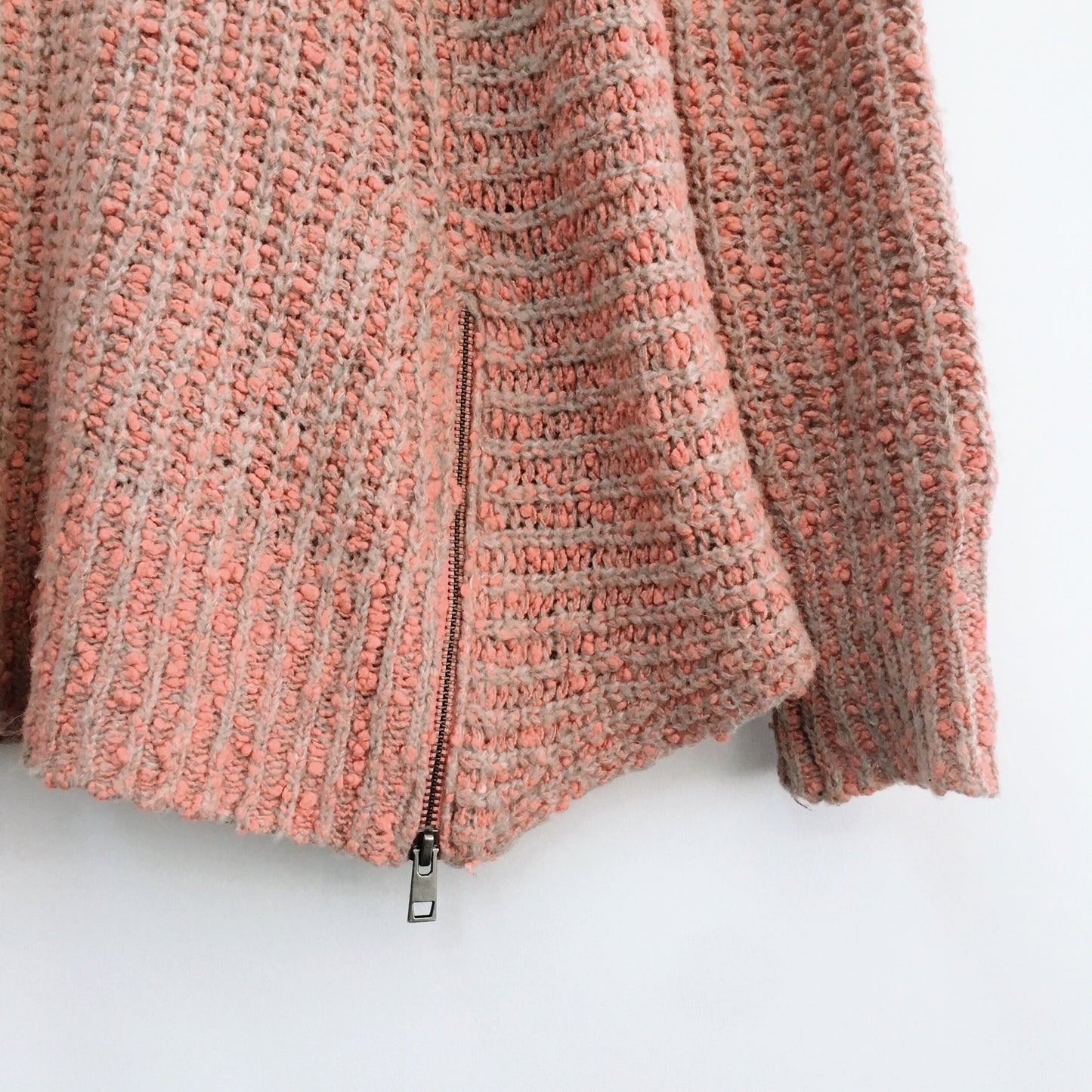 Moth zipped stitch pullover - size xs