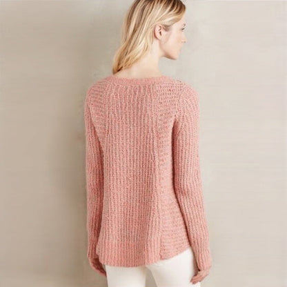 Moth zipped stitch pullover - size xs