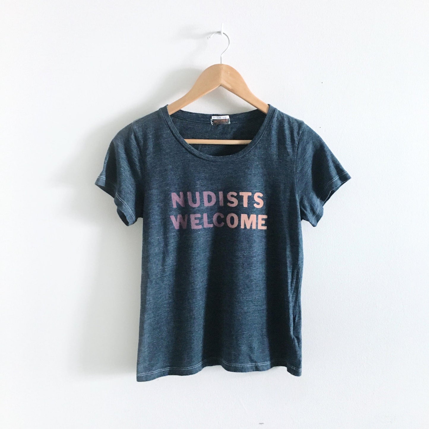 Mother Nudists Welcome Goodie Goodie Tee - size xs