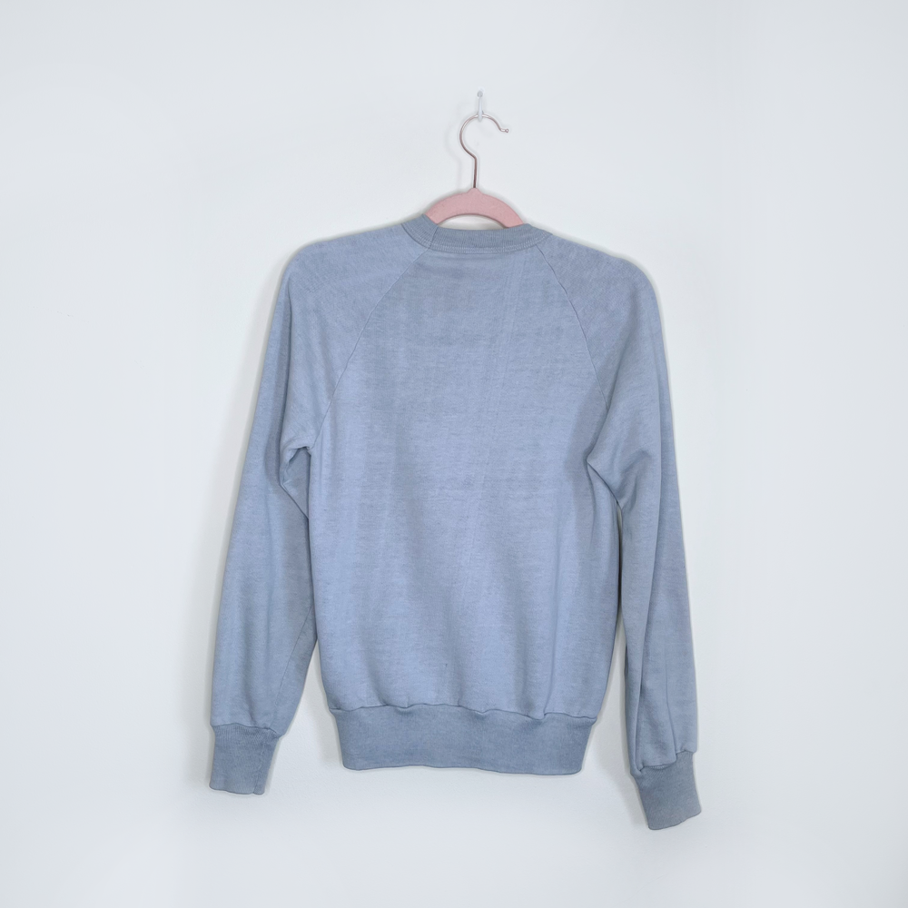 vintage 80s mont tremblant graphic print crewneck sweatshirt - size xs