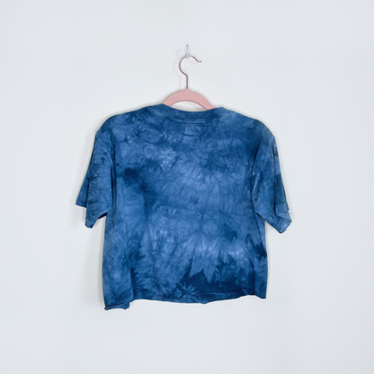 the mountain 2000's dream catcher cropped tie dye tee - size small