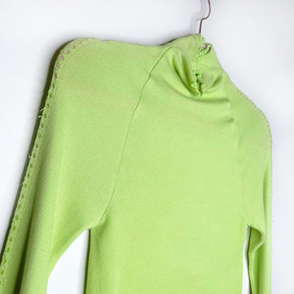 free people movement ribbed mockneck long sleeve top - size xs