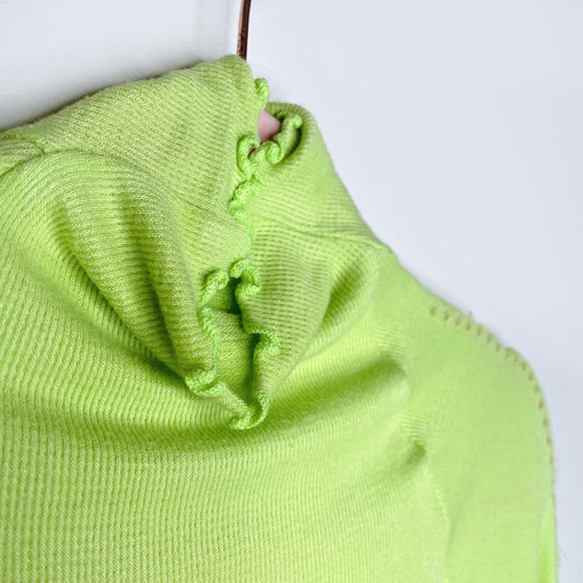 free people movement ribbed mockneck long sleeve top - size xs