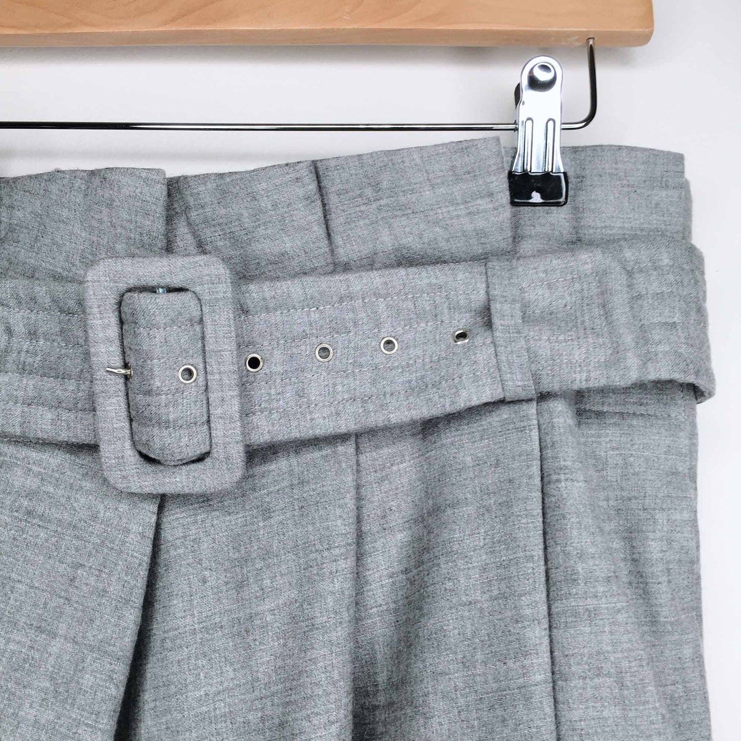 matthew williamson wool pleated mini skirt - size 8
