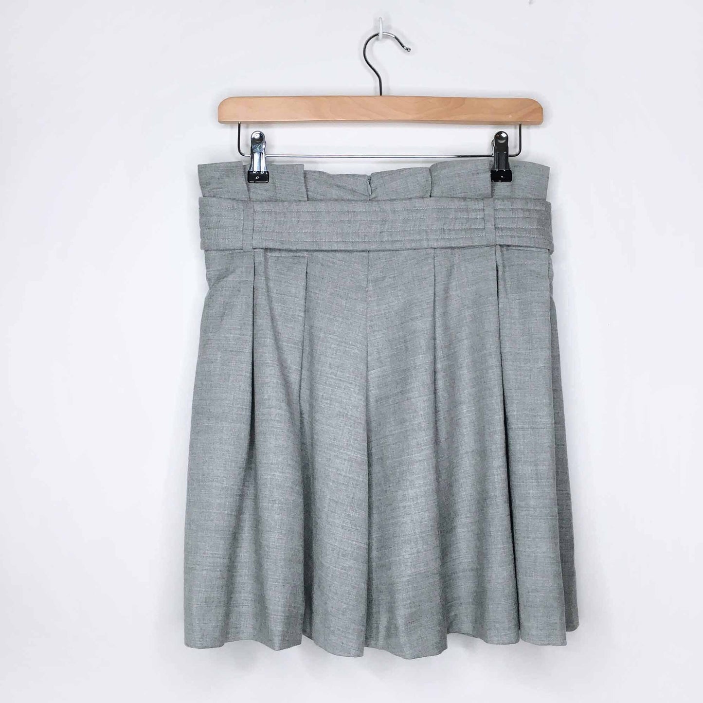 matthew williamson wool pleated mini skirt - size 8