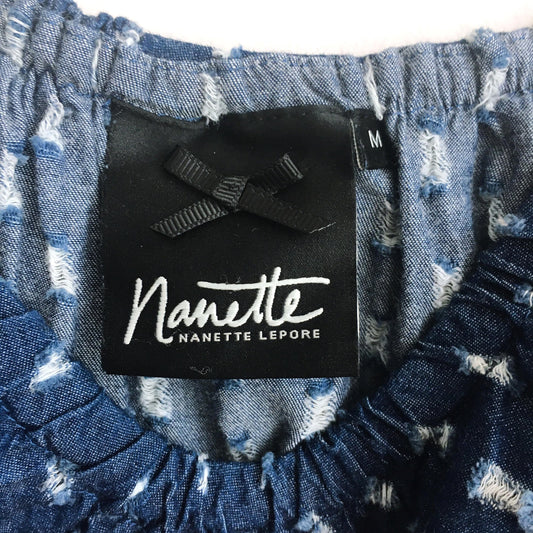 Nanette Lepore off-shoulder ruffle top - size Medium