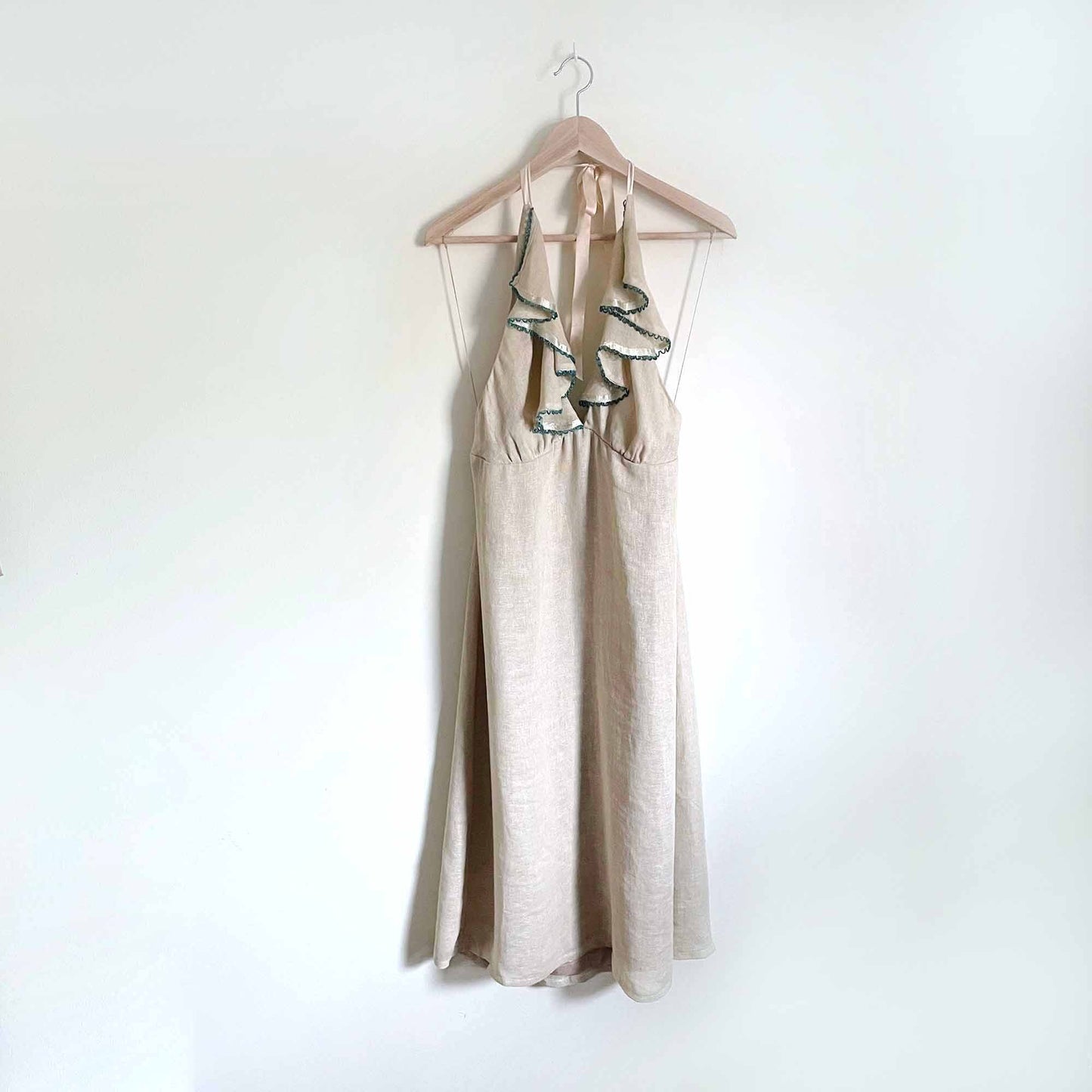 Vintage Nanette Lepore linen halter dress - size 10