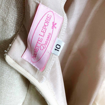 Vintage Nanette Lepore linen halter dress - size 10