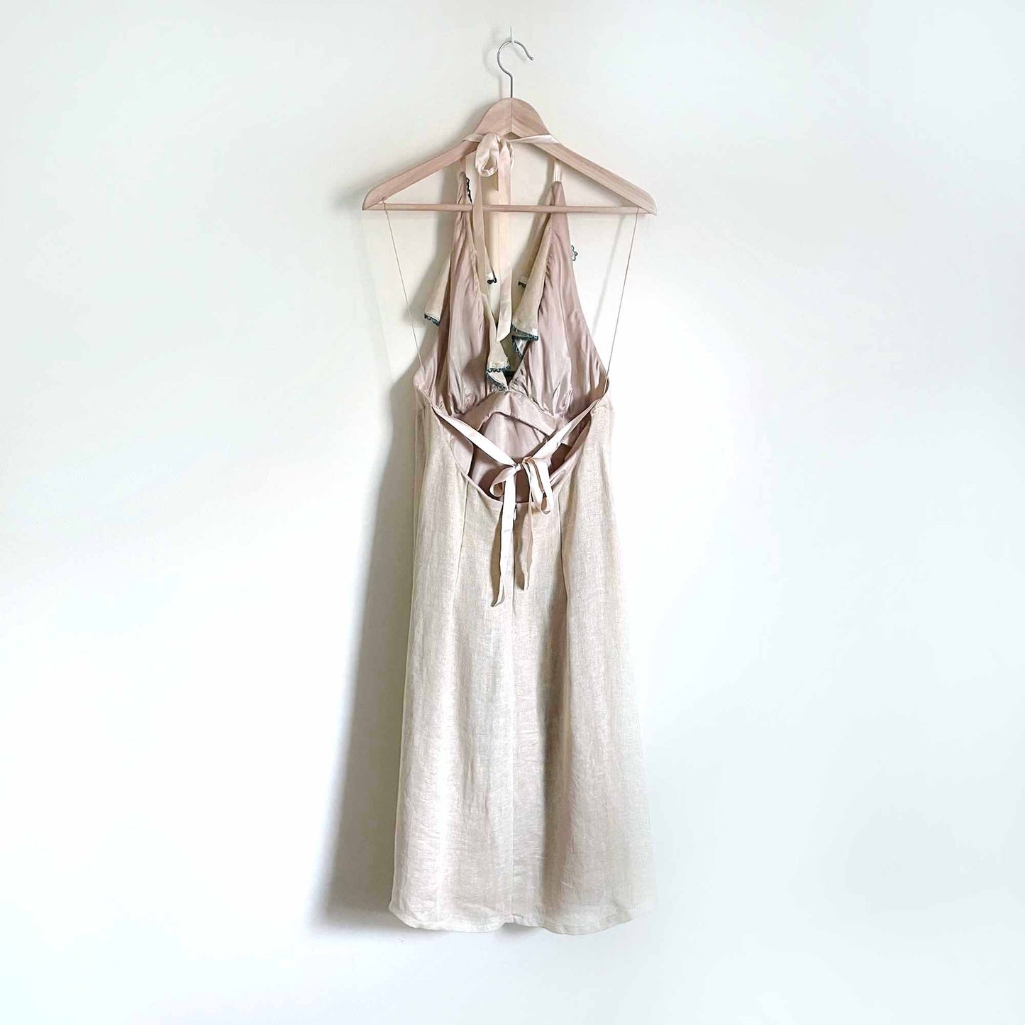 Vintage Nanette Lepore linen halter dress - size 10