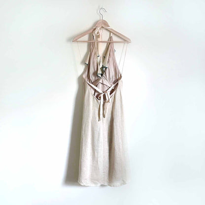 Vintage Nanette Lepore linen halter dress - size 10