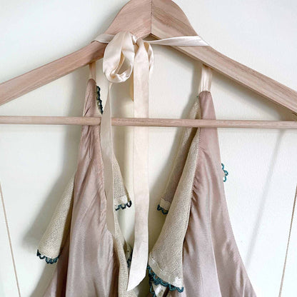 Vintage Nanette Lepore linen halter dress - size 10