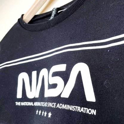 H&amp;M Nasa cropped long sleeve t-shirt - size xs