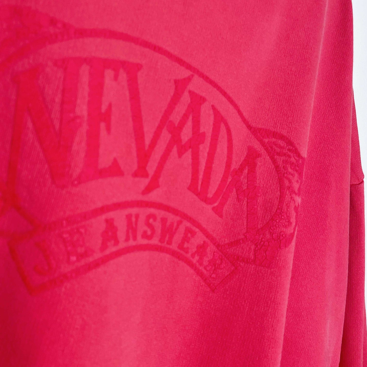 vintage 90s nevada jeanswear red logo crewneck sweatshirt - size xl