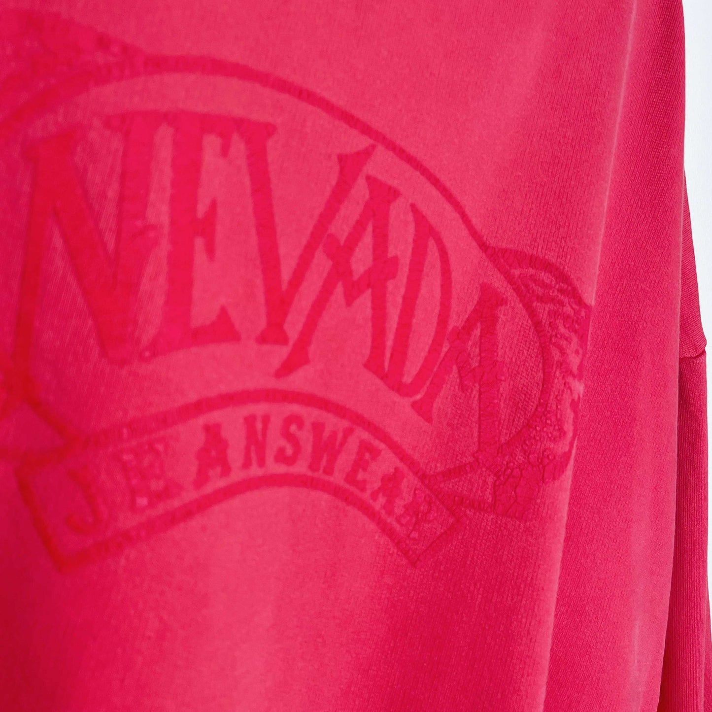 vintage 90s nevada jeanswear red logo crewneck sweatshirt - size xl