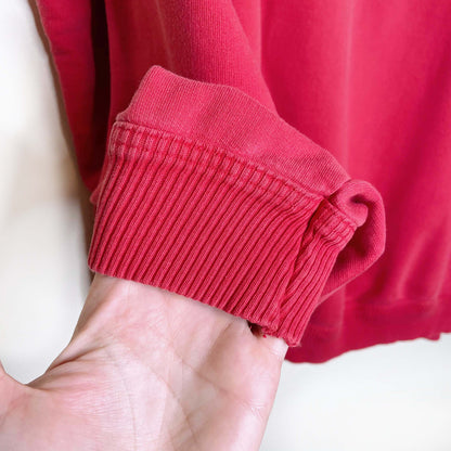 vintage 90s nevada jeanswear red logo crewneck sweatshirt - size xl