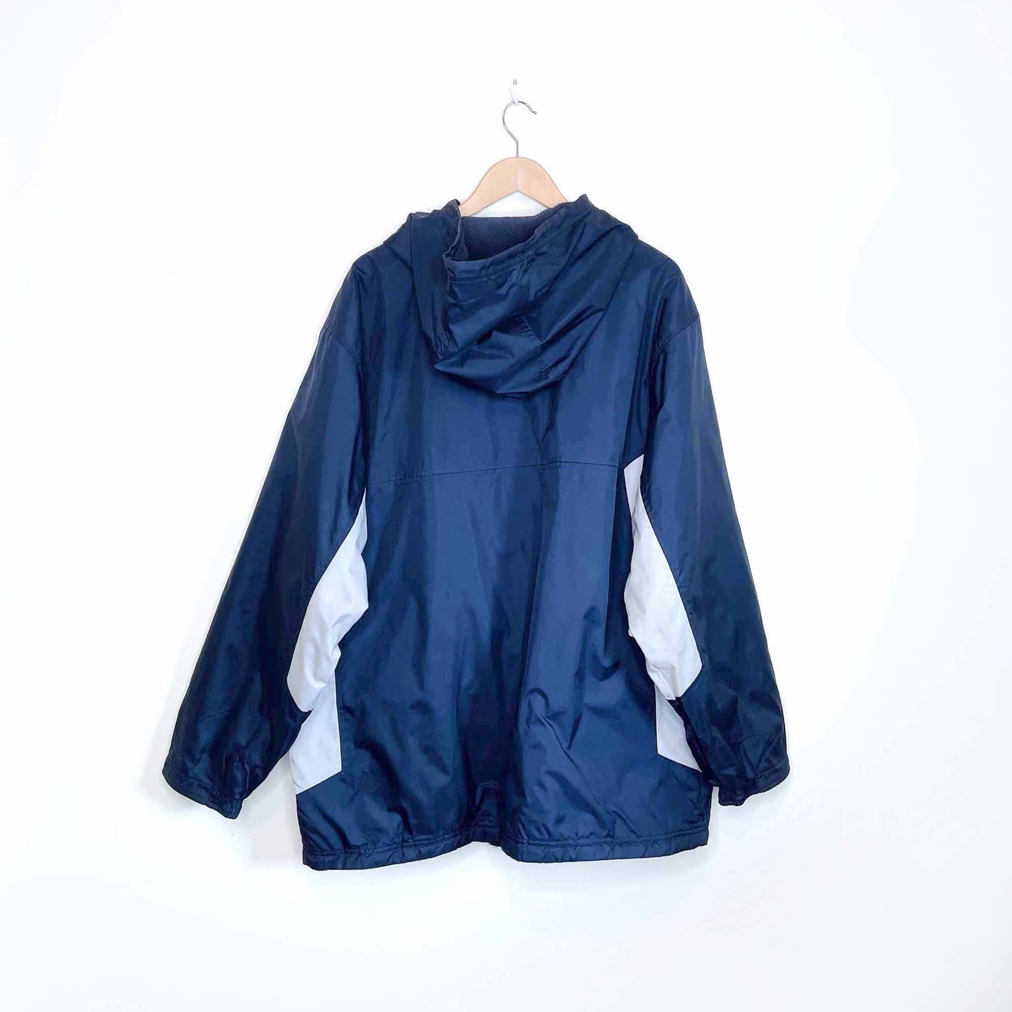 vintage nike small swoosh fleece lined parka - size large