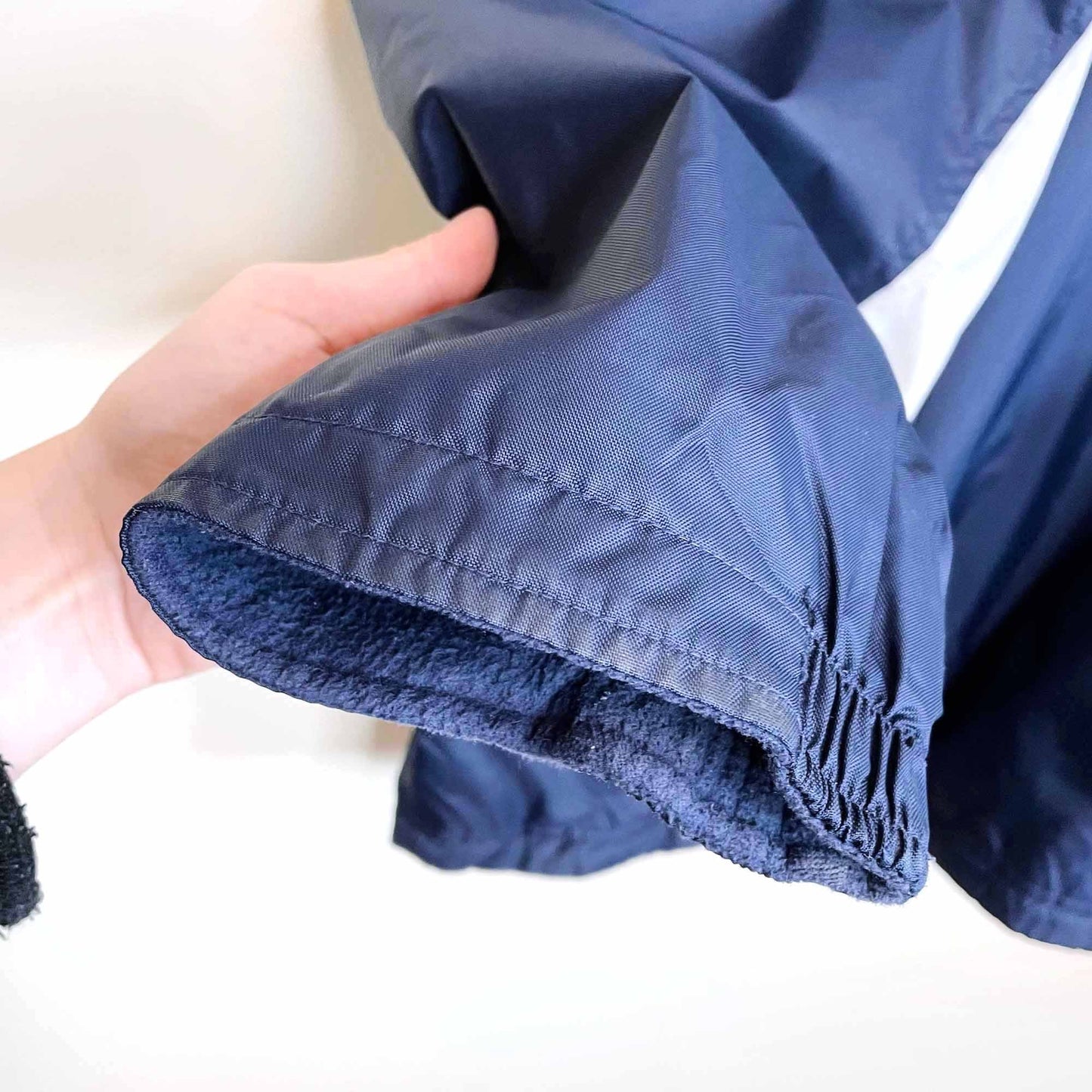 vintage nike small swoosh fleece lined parka - size large