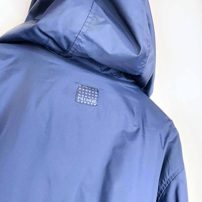 vintage nike small swoosh fleece lined parka - size large