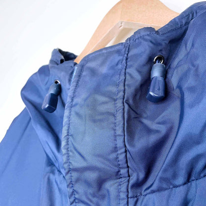 vintage nike small swoosh fleece lined parka - size large