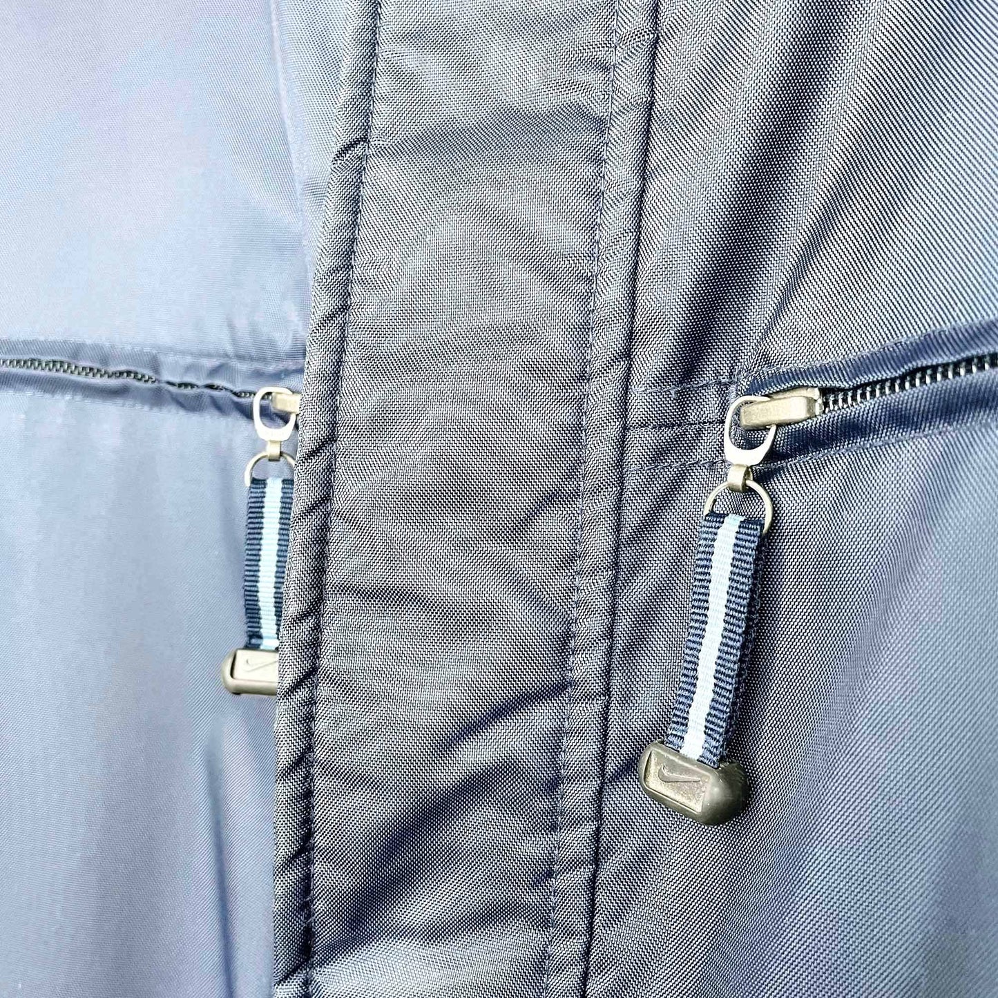 vintage nike small swoosh fleece lined parka - size large