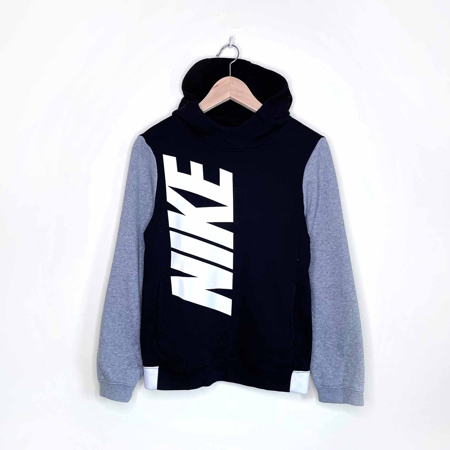 nike scuba hooded logo sweatshirt - size youth large