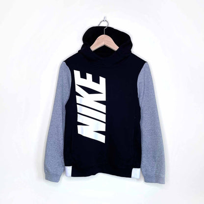 nike scuba hooded logo sweatshirt - size youth large