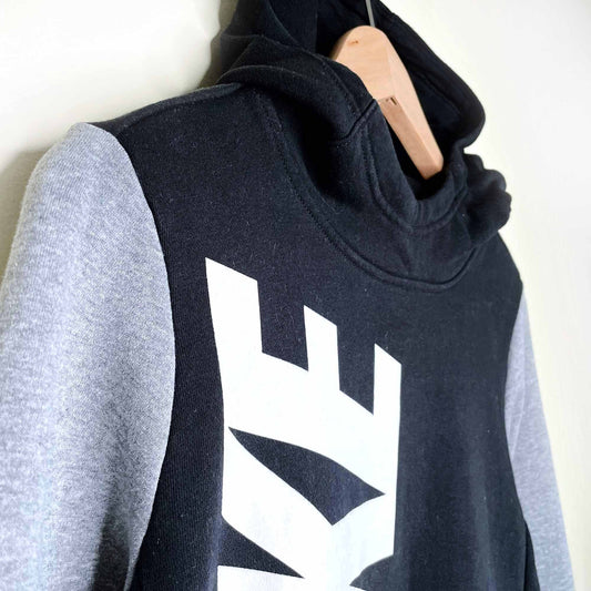 nike scuba hooded logo sweatshirt - size youth large