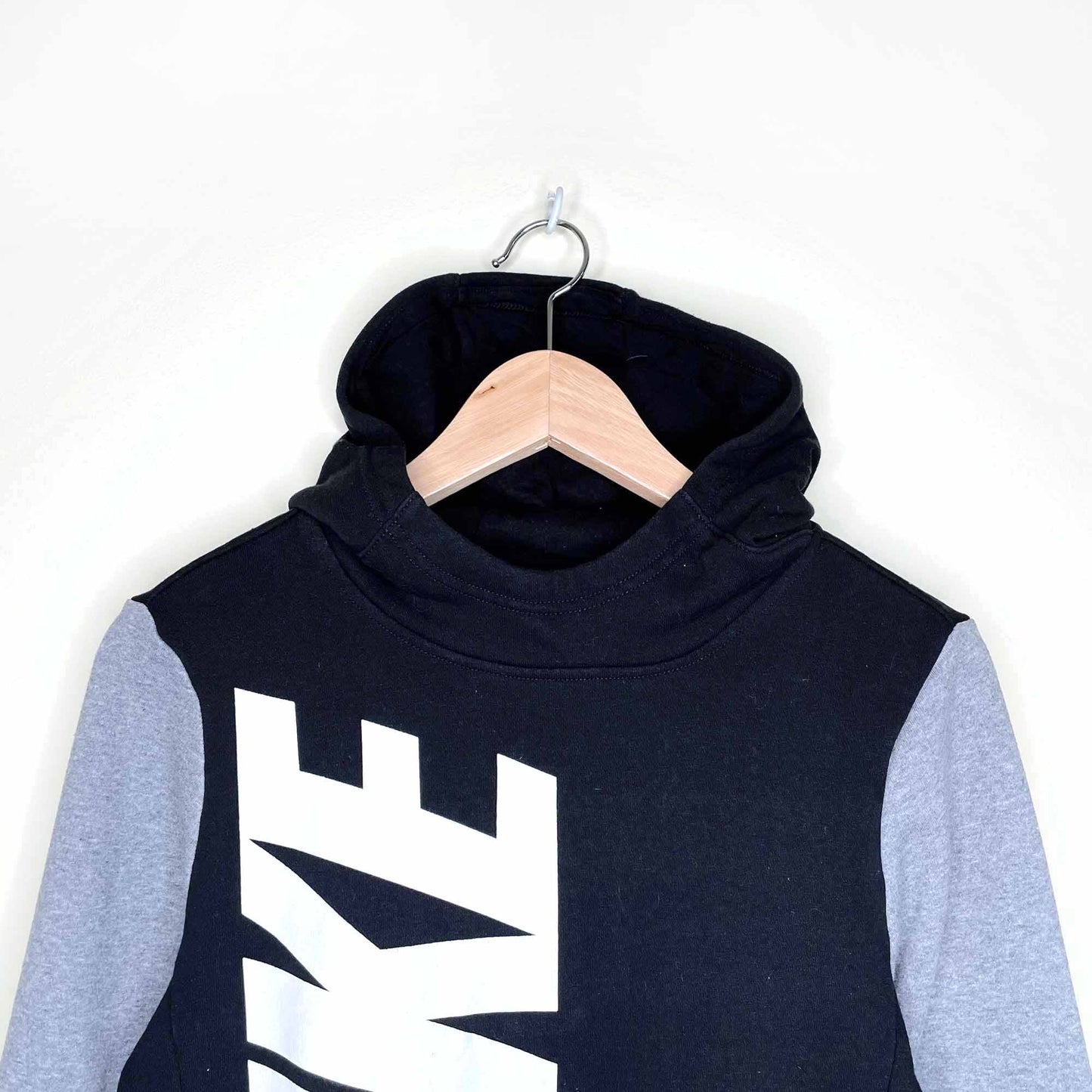 nike scuba hooded logo sweatshirt - size youth large