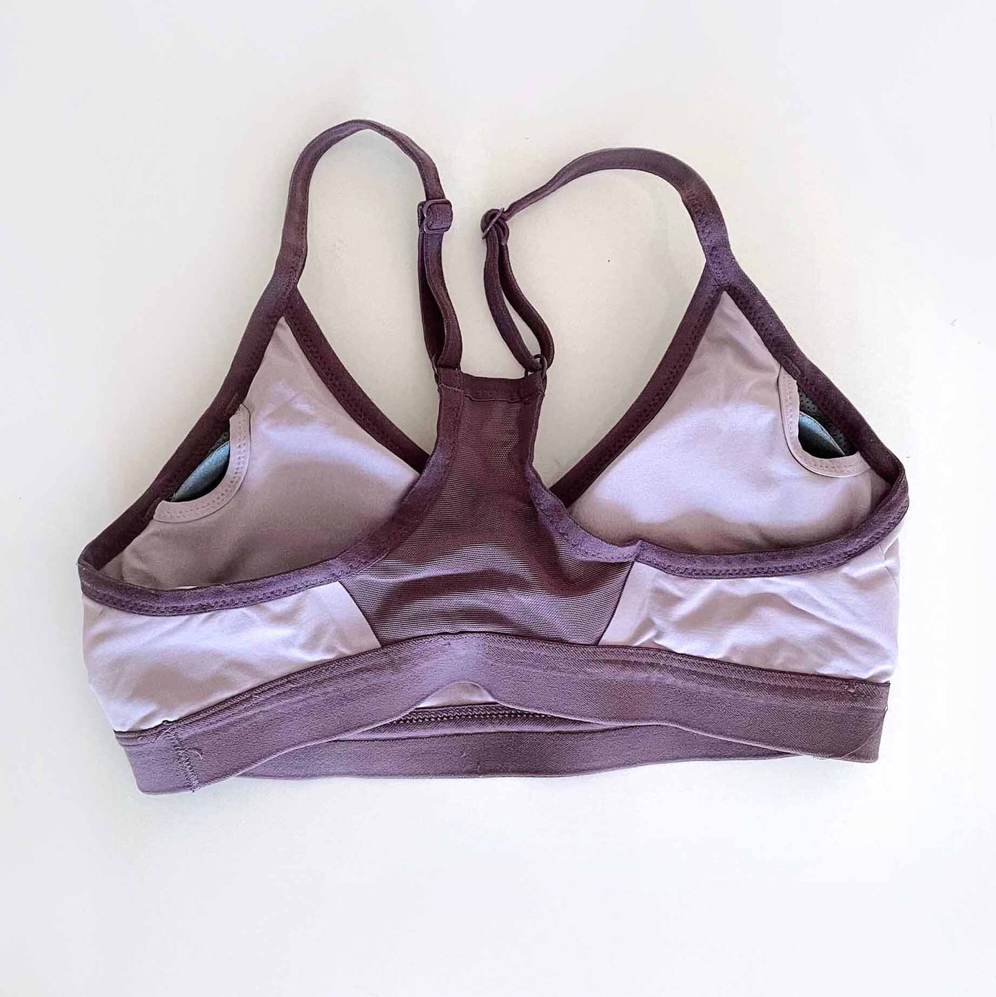 nike purple dri-fit padded sports bra - size small