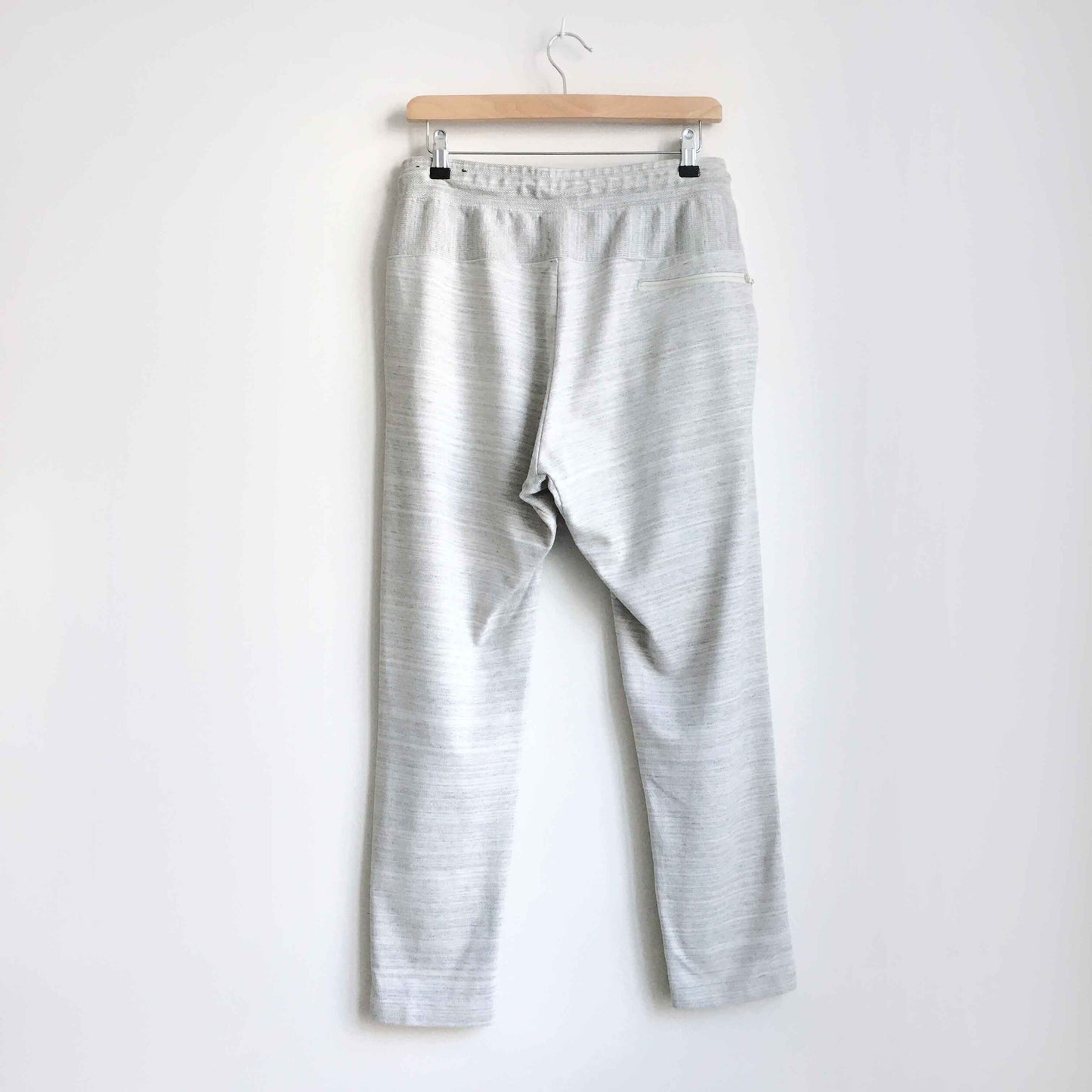 Nike high-rise slim joggers in white heather - size Medium