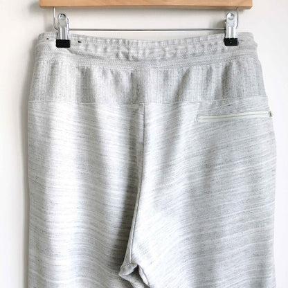 Nike high-rise slim joggers in white heather - size Medium