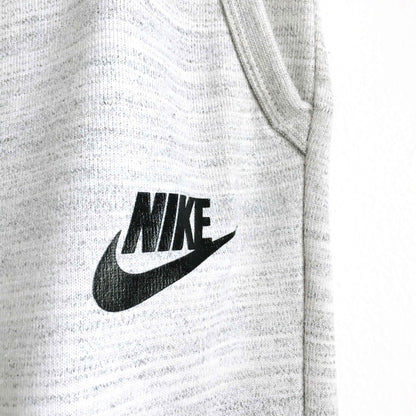 Nike high-rise slim joggers in white heather - size Medium
