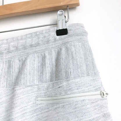 Nike high-rise slim joggers in white heather - size Medium