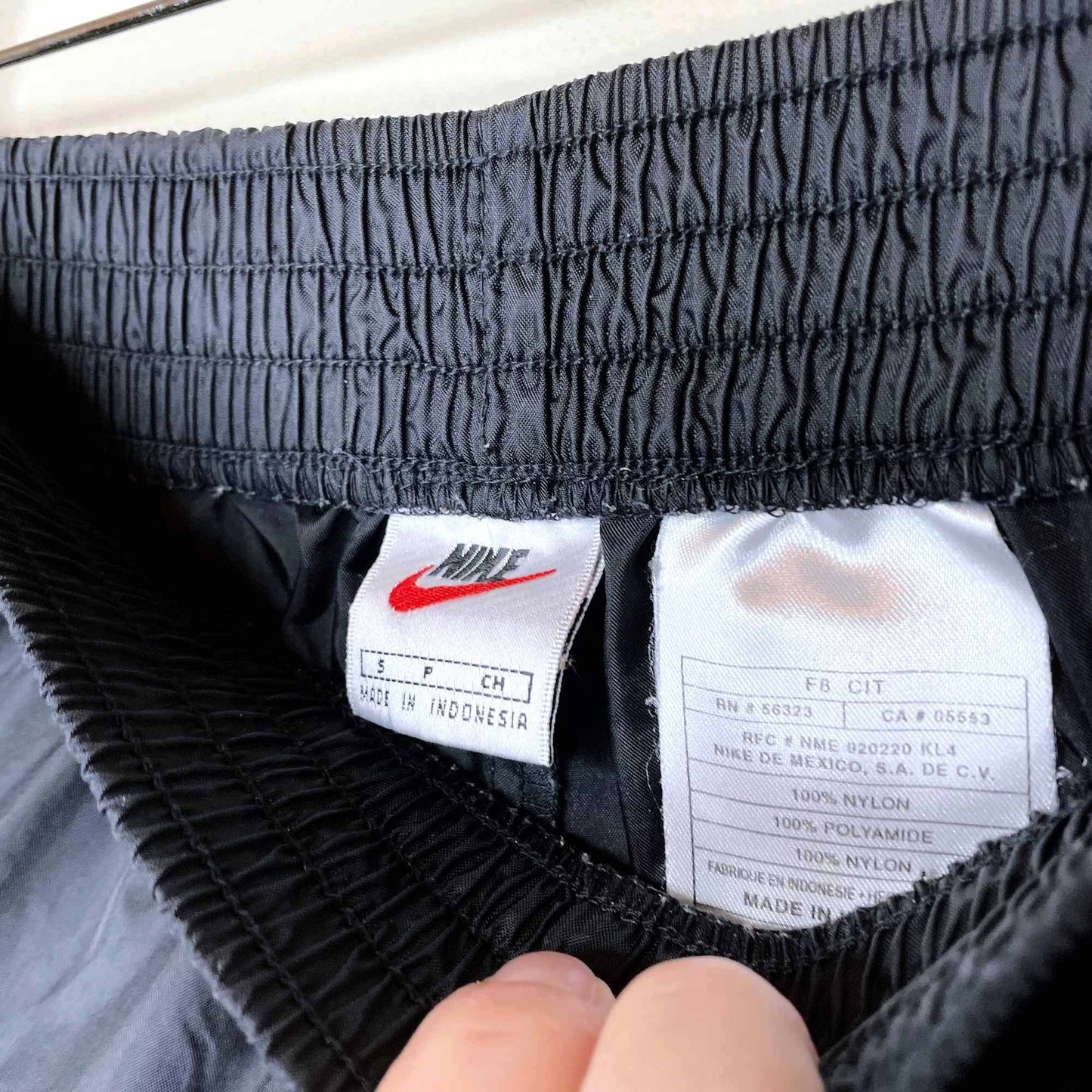 vintage nike 90's travis scott mini swoosh tearaway pants - size small