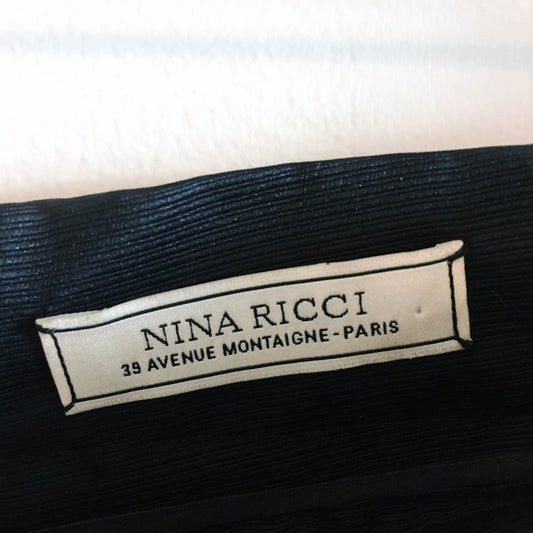 nina ricci mini skirt with chiffon hem - size 38