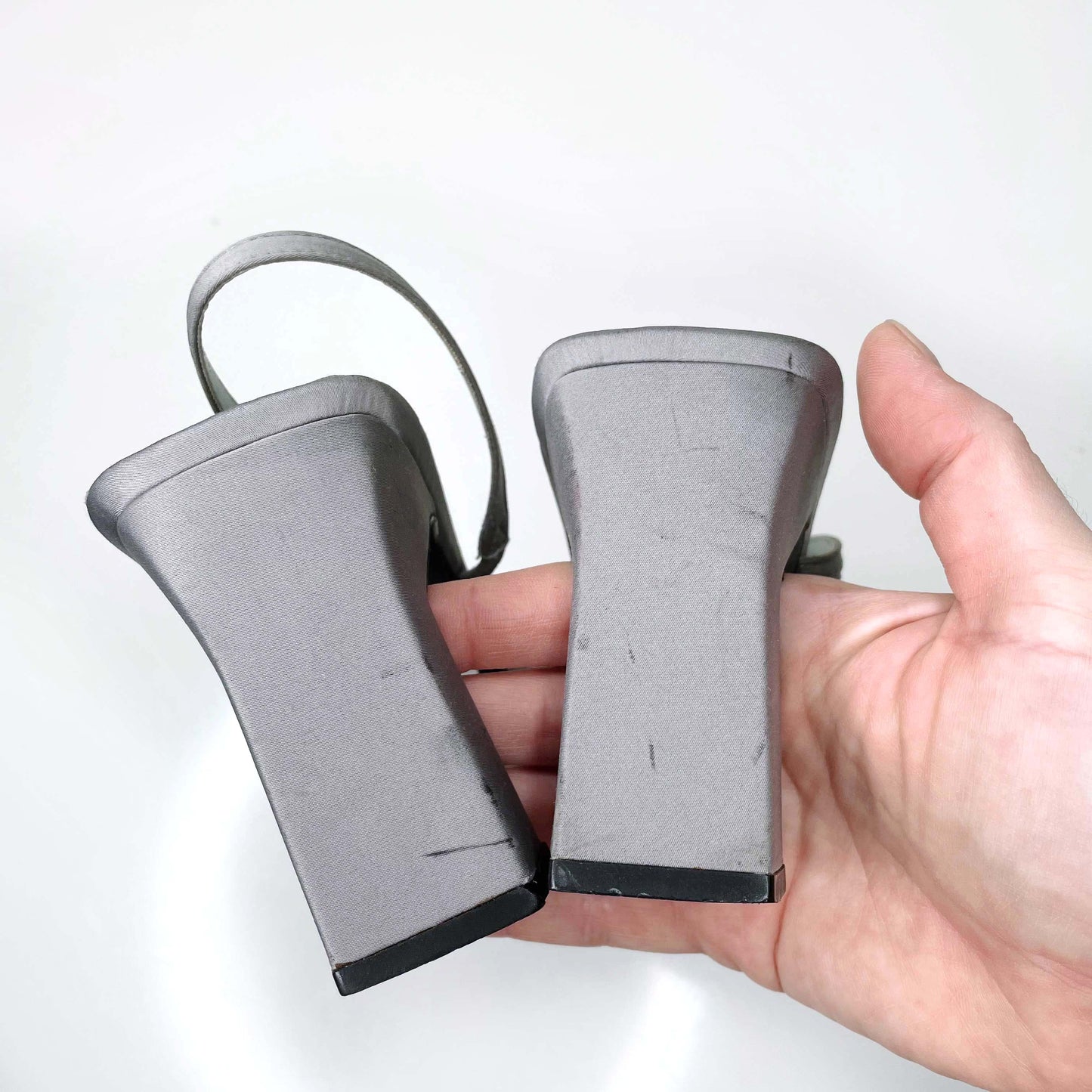 vintage nine west square toe strappy heeled sandals - size 10