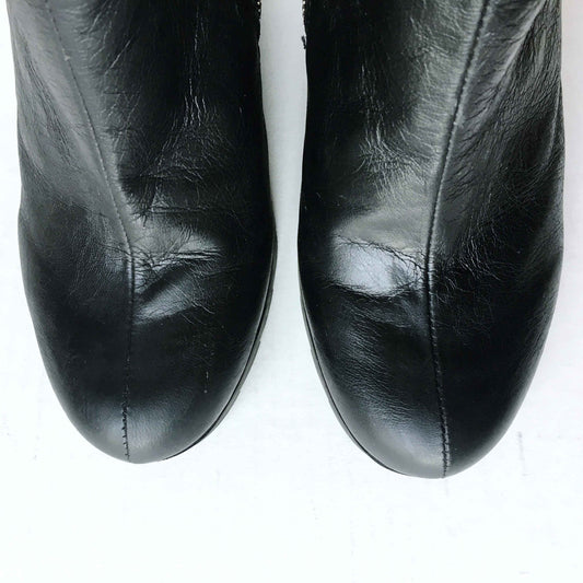 Nine West Pink top leather wedge bootie - size 8.5