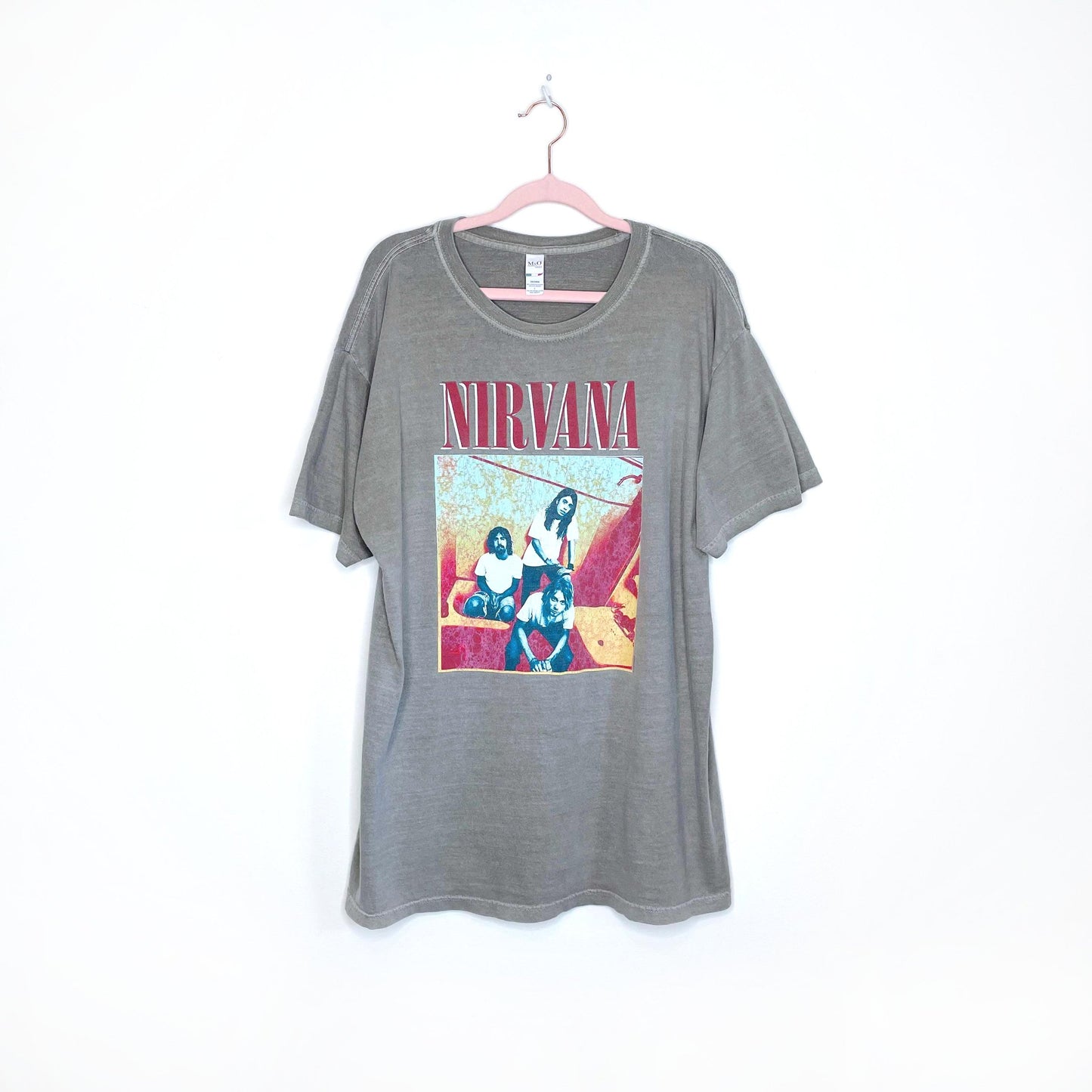 vintage m&o nirvana band tee - size large