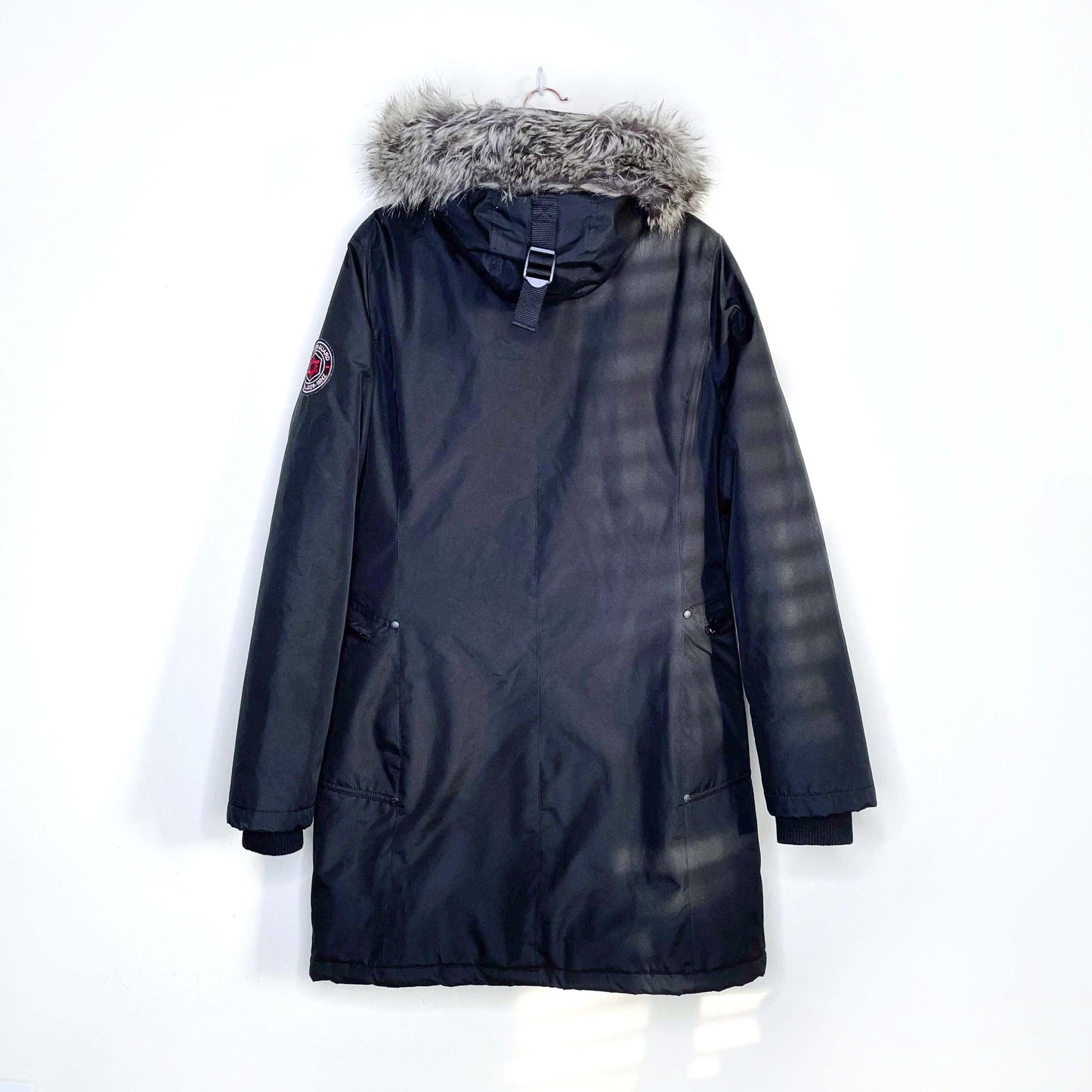 noize black vegan pama arctic engineered parka - size large