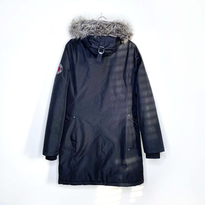 noize black vegan pama arctic engineered parka - size large