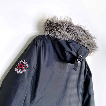 noize black vegan pama arctic engineered parka - size large