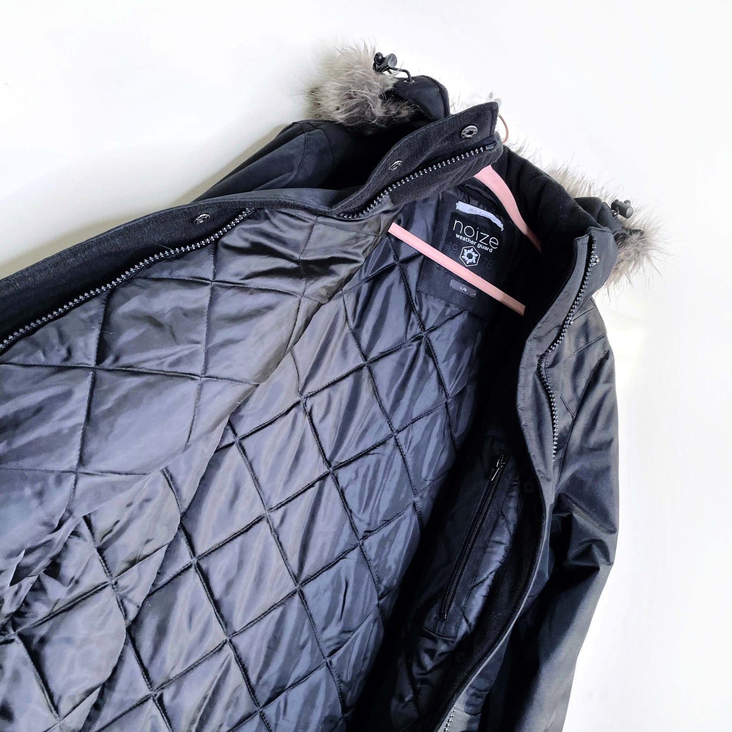 noize black vegan pama arctic engineered parka - size large